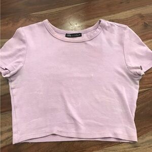 TNA Light Purple Crew Neck Top